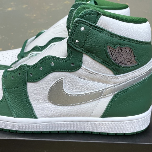 Nike Air Jordan 1 Hi Retro Gorge Green DZ5485-303 1985 Pine Toe - Picture 11 of 11
